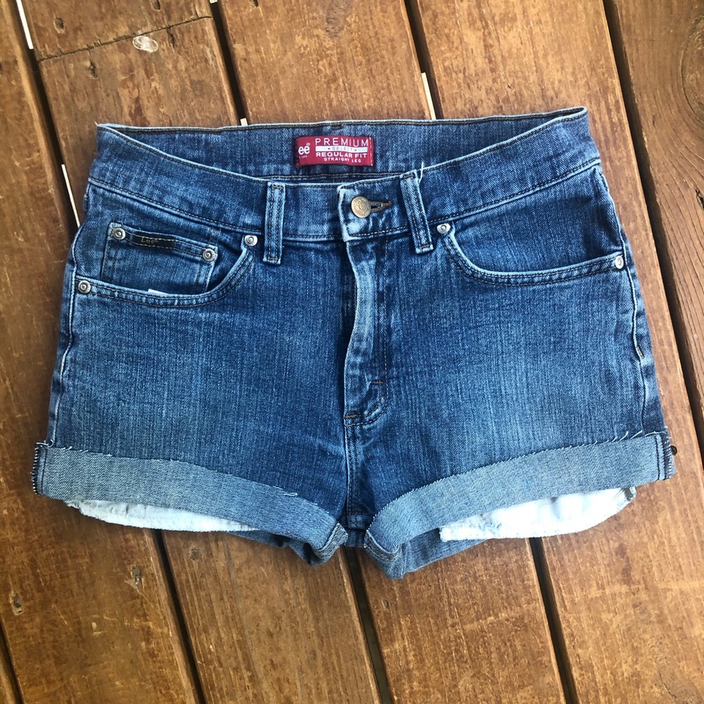 Vintage High Waist Lee Cutoffs Denim Shorts Sz 4